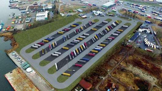 Дания планирует построить крупнейшую в Европе охраняемую парковку для грузовых автомобилей