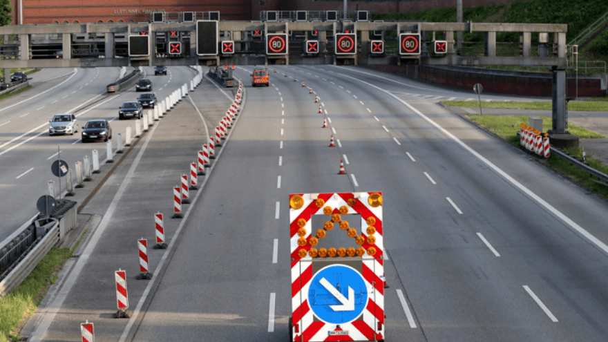 Автомагистраль А7 в районе Гамбурга с 18 до 21 февраля 2022 года будет закрыта
