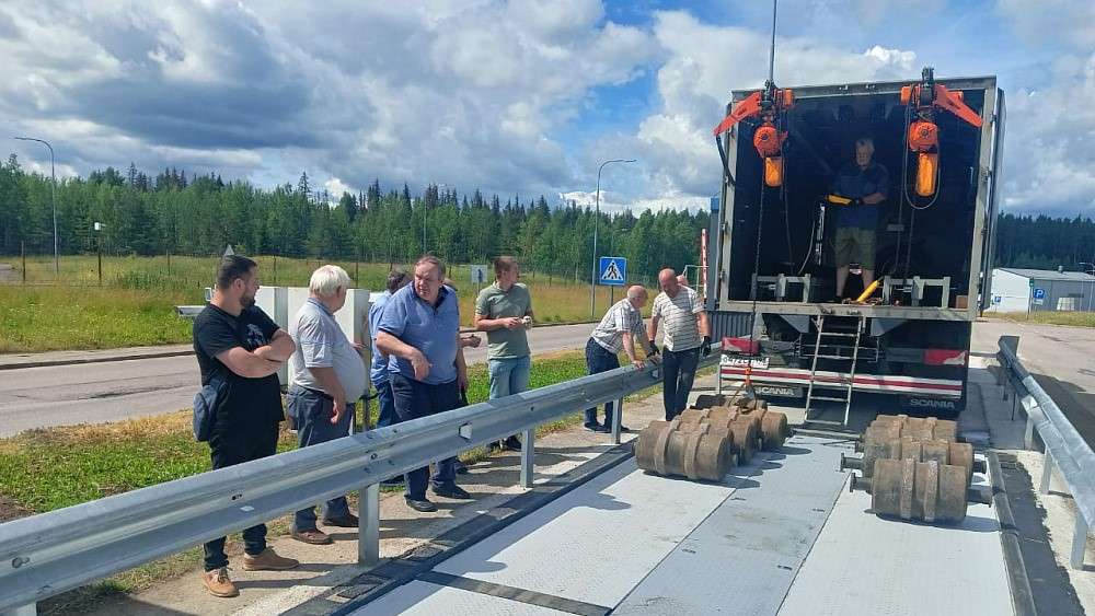 В МАПП «Брусничное» на границе с Финляндией установили новый весогабаритный комплекс