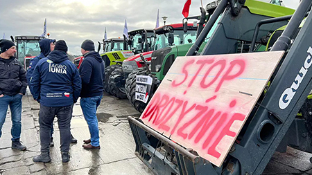 24 января польские фермеры намерены перекрыть дороги по всей стране. Возможно блокирование польско-украинской границы.
