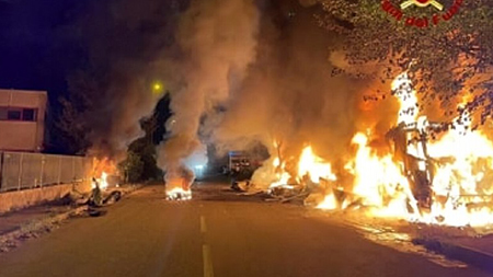 В Ломбардии, Италия, зафиксировано очередное вооруженное нападение на логистический комплекс